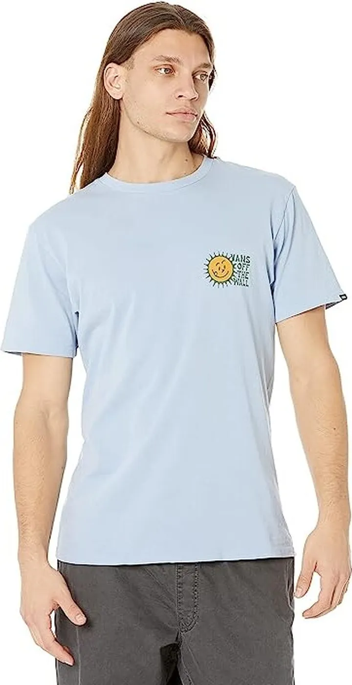 Vans Brighter Daze Short Sleeve Tee (Cashmere Blue) Men's Clothing