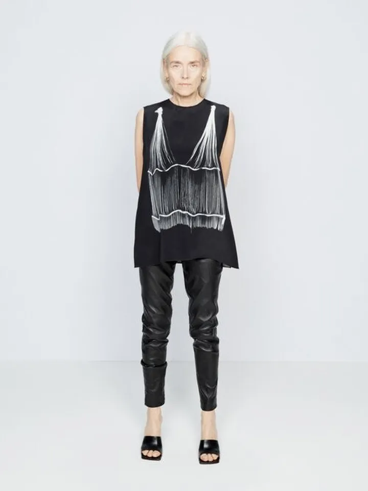 Elasticated-waist Leather Leggings