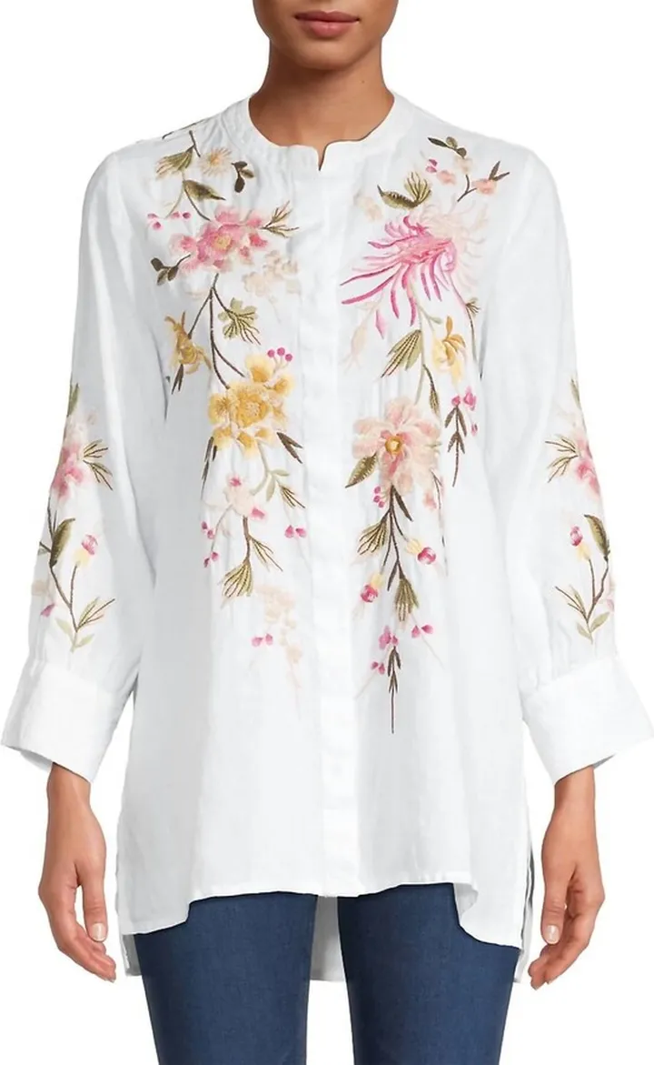 Mei Voyager Tunic in White