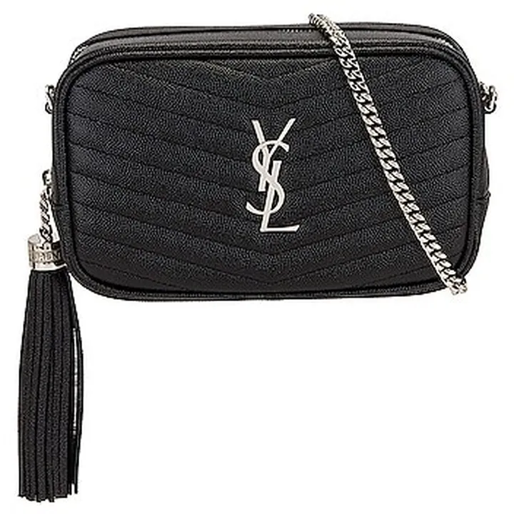 Saint Laurent Mini Lou Bag in Black