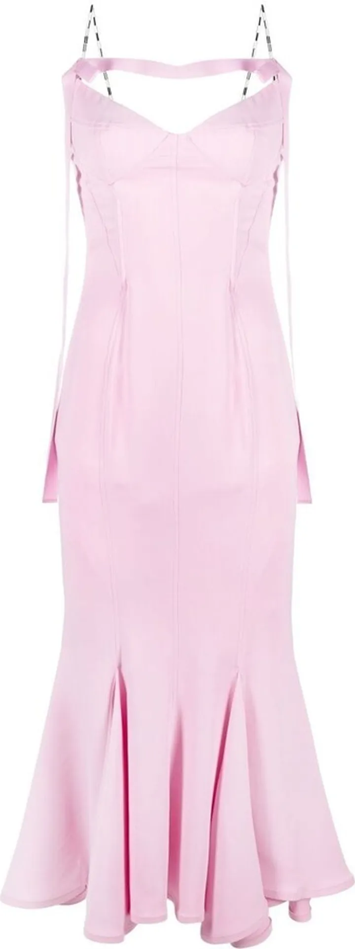 Cut-Out Detail Fishtail-Hem Dress