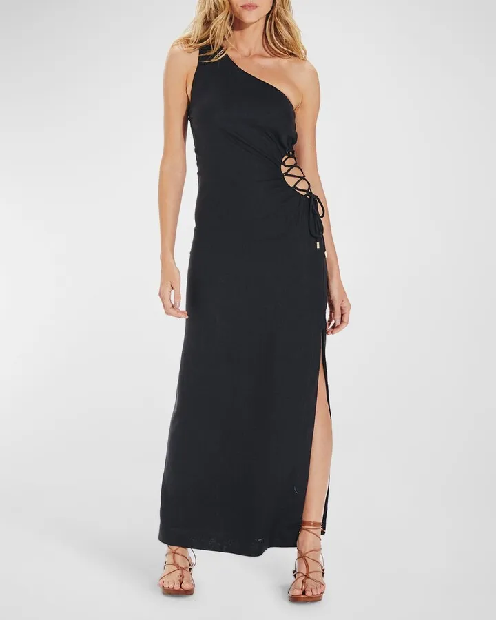 Carina One-Shoulder Maxi Dress