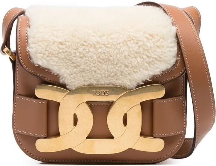 Engraved-Logo Crossbody Bag