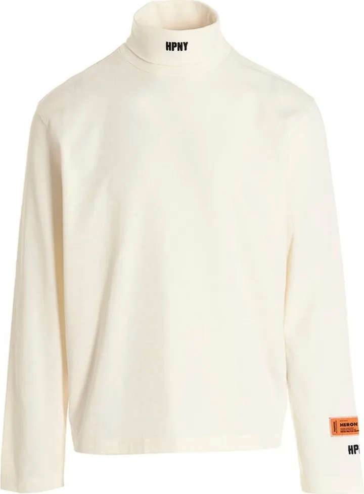 Heron Preston Logo Embroidered Roll Neck T-Shirt