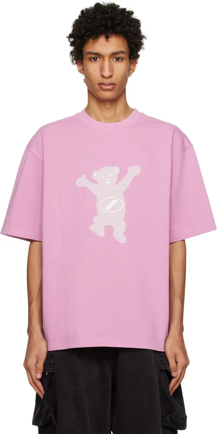 We11done Pink Teddy T-Shirt