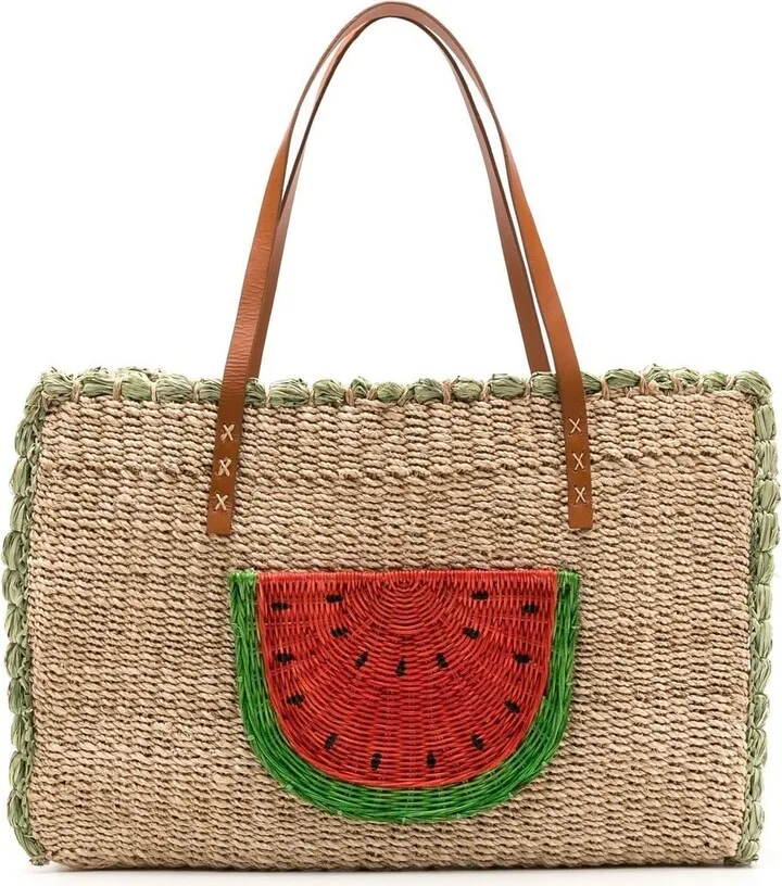 Watermelon Woven Tote Bag