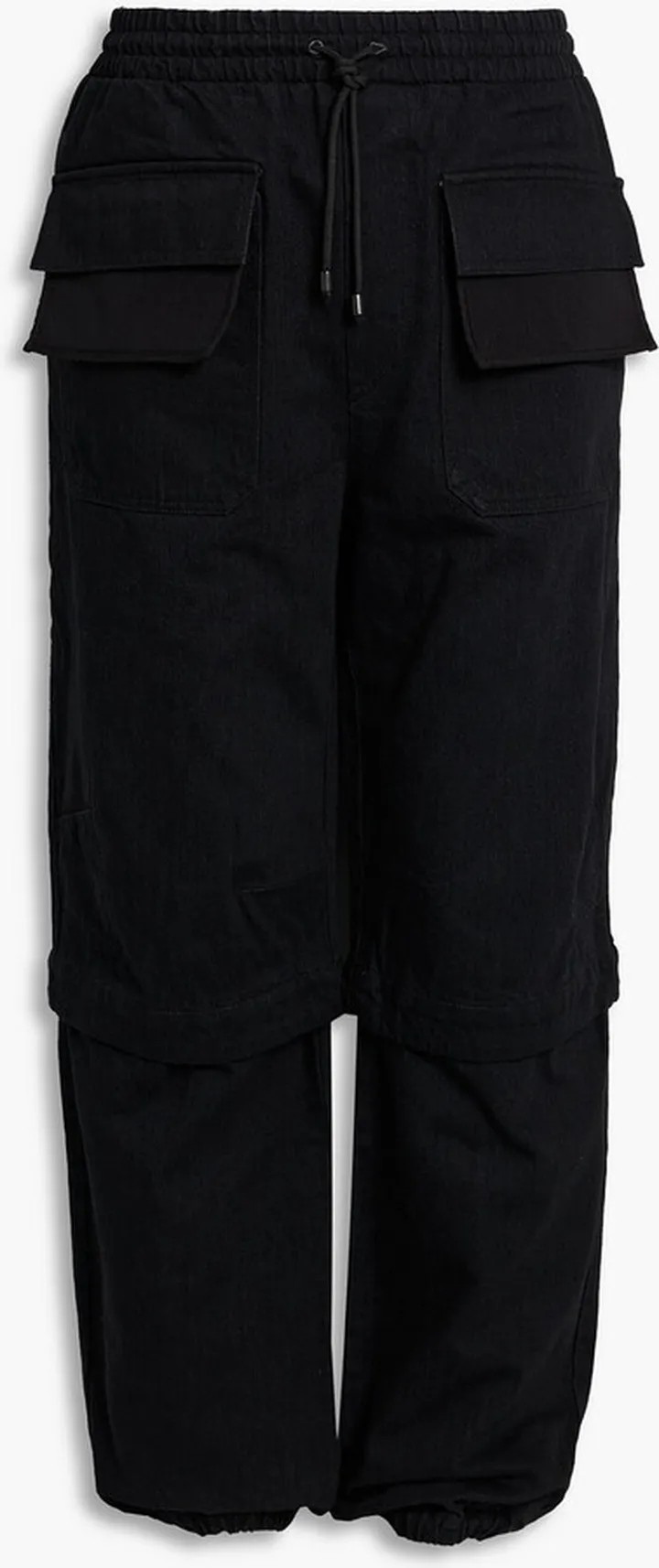 Cotton-twill drawstring pants
