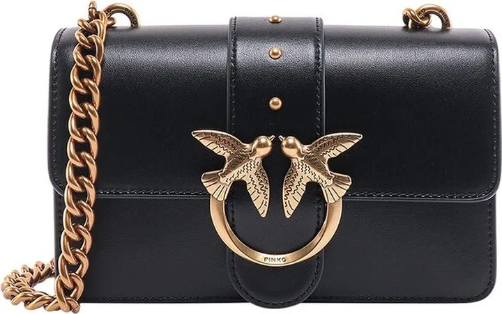 Pinko Chain Linked Love One Mini Crossbody Bag