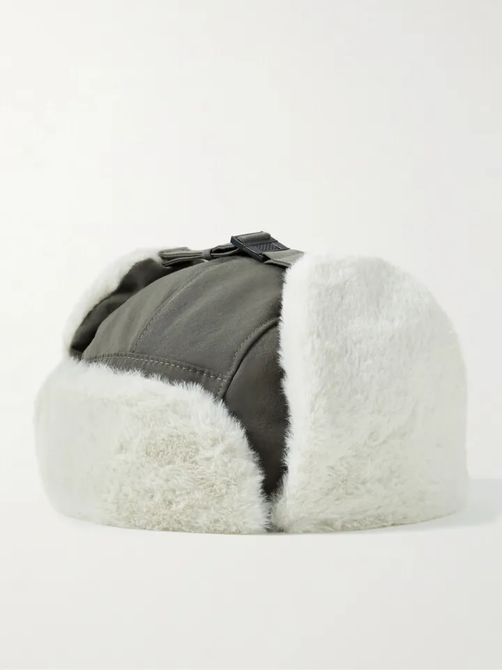Takibi Faux Fur-Trimmed Aramid-Canvas Hat