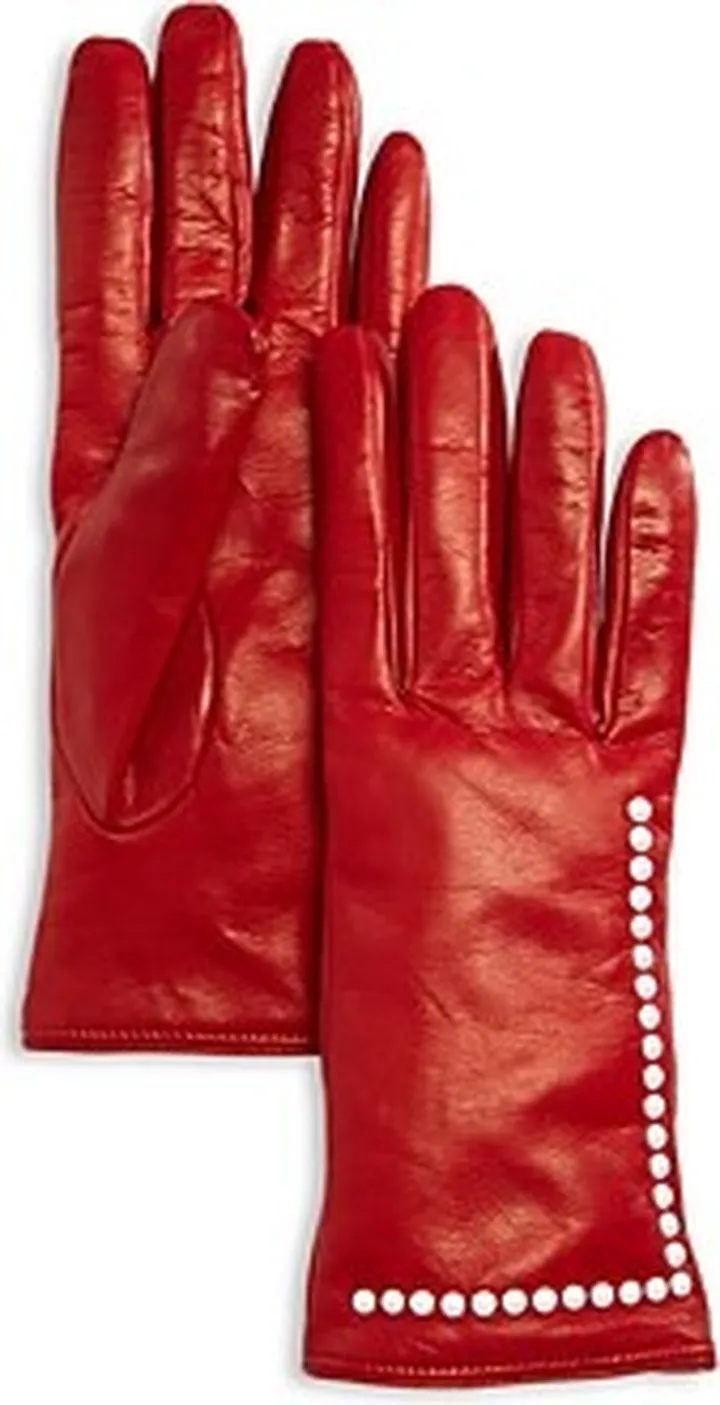 Bloomingdale's Fancy Faux Pearl Gloves