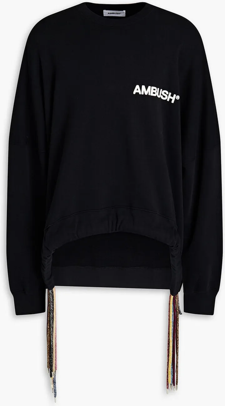 Printed French cotton-terry sweatshirt