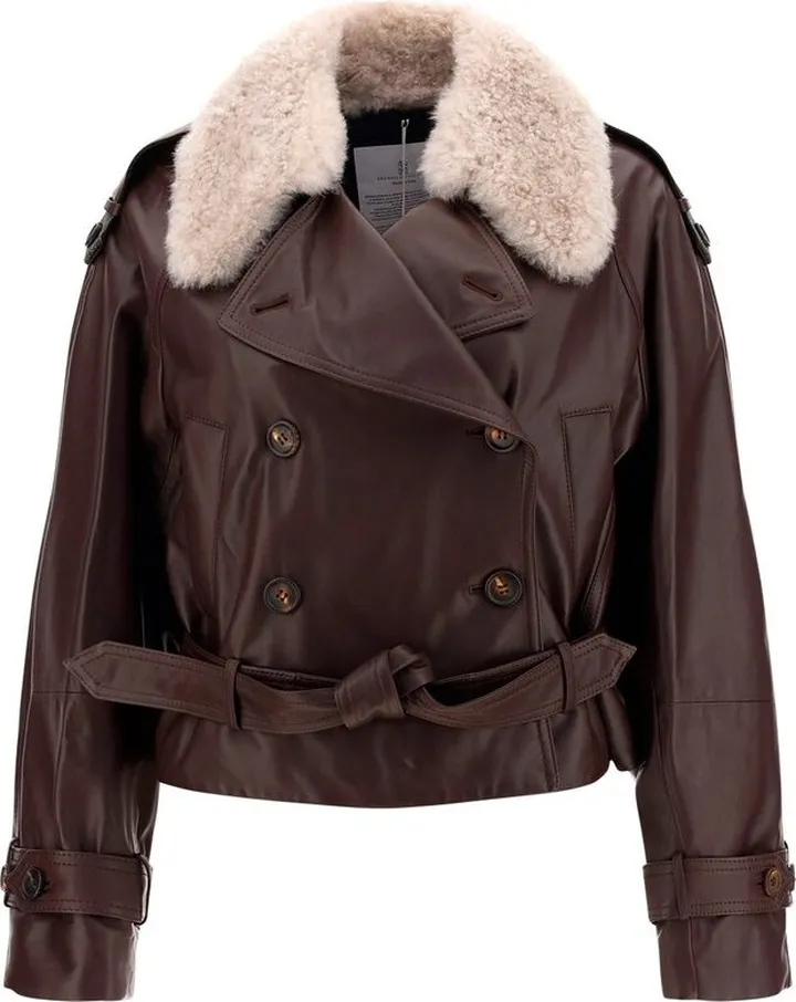 Brunello Cucinelli Double-Breasted Long-Sleeved Jacket