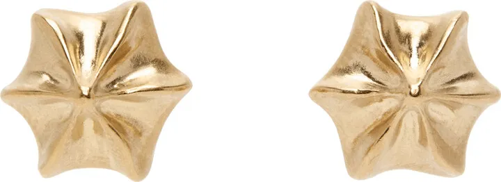 Maison Margiela Gold Graphic Earrings