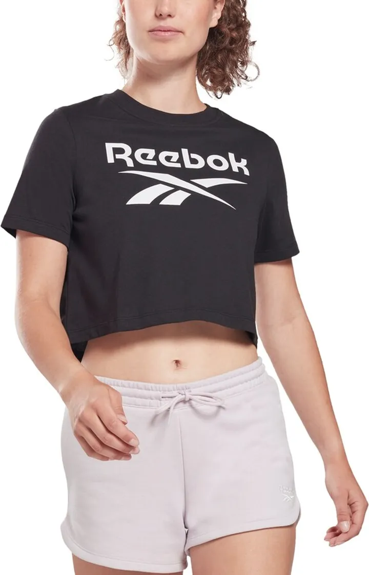 Reebok Women's Logo Cropped T-Shirt
