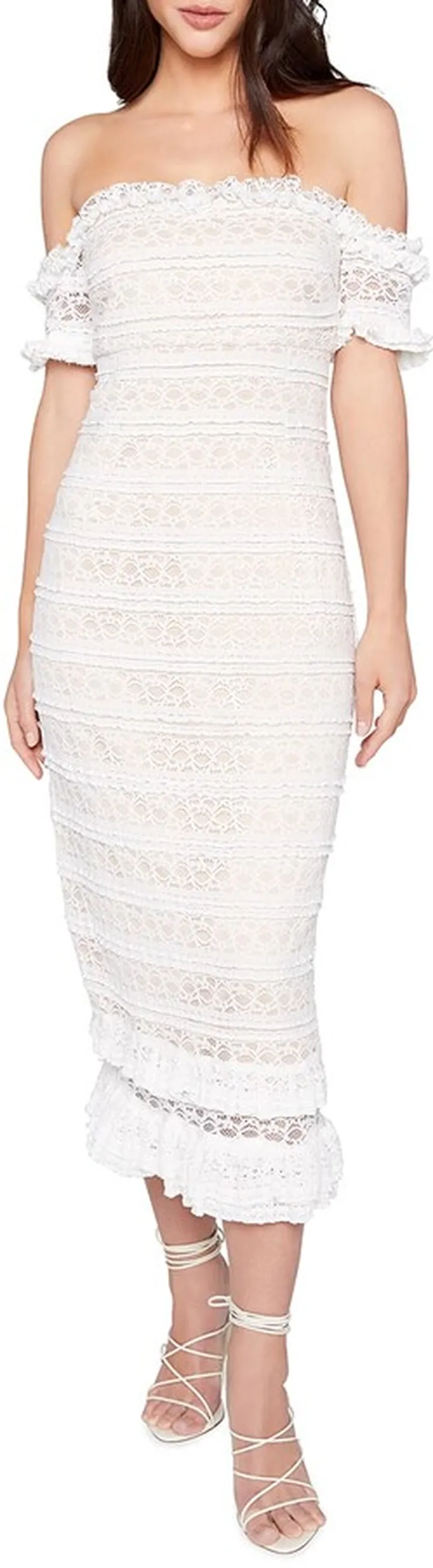 Milaro Off-the-Shoulder Midi Dress