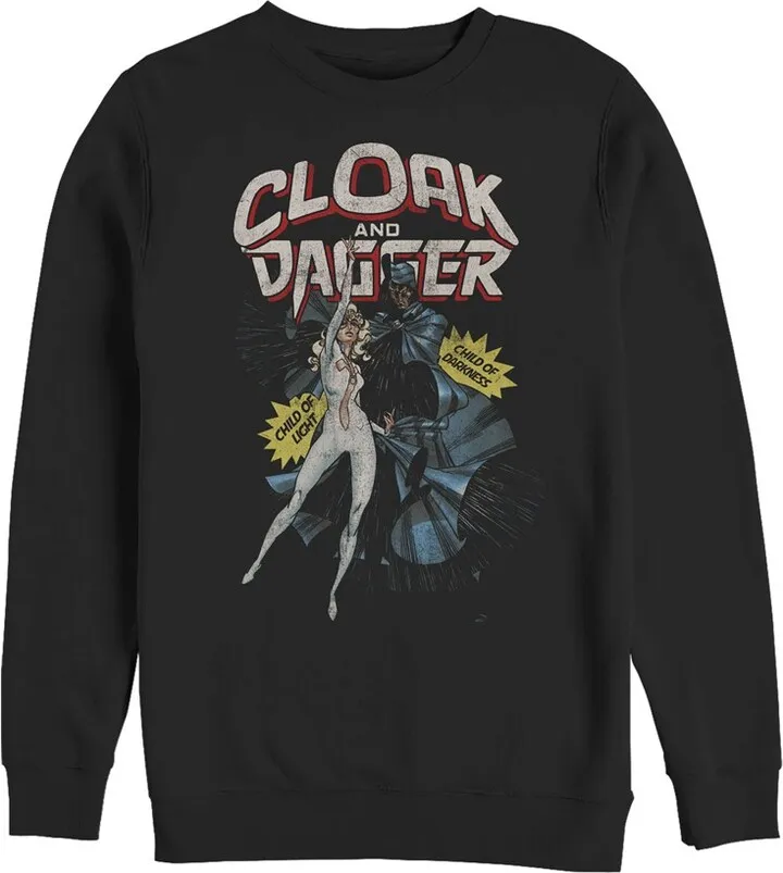 Men's Marvel Cloak and Dagger Children Sweatshirt - Black - 2X Large