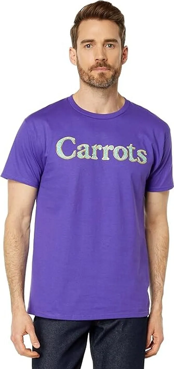 Carrots By Anwar Carrots Vvs Wordmark Tee (Purple) Men's Clothing
