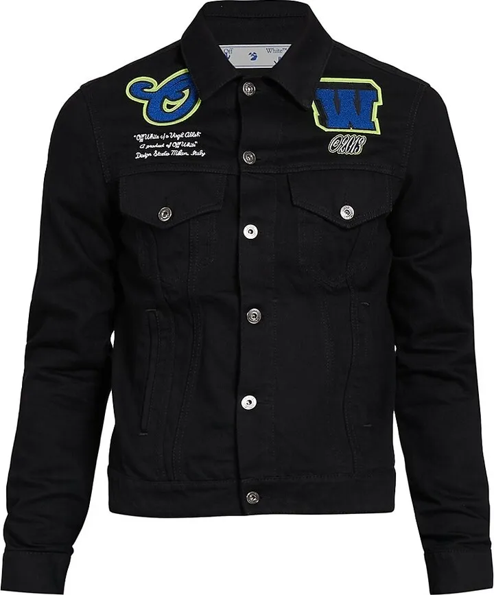Varsity Patch Denim Jacket
