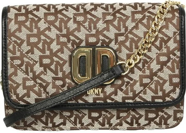 DKNY Logo Monogram Shoulder Bag