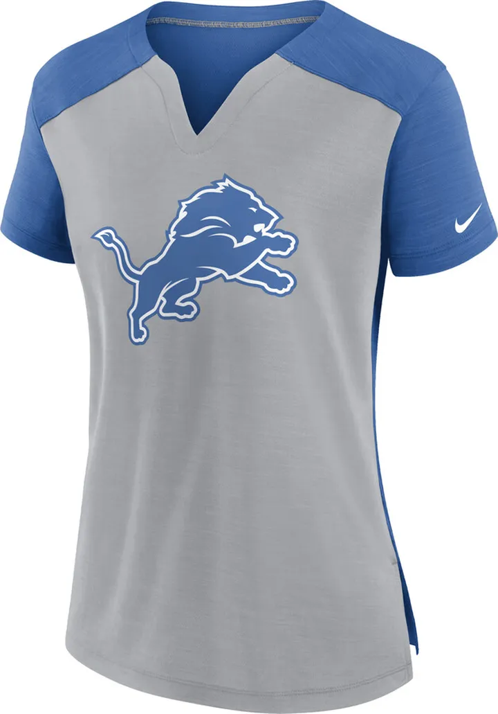 Nike Women's Dri-FIT Exceed (NFL Detroit Lions) T-Shirt in Blue
