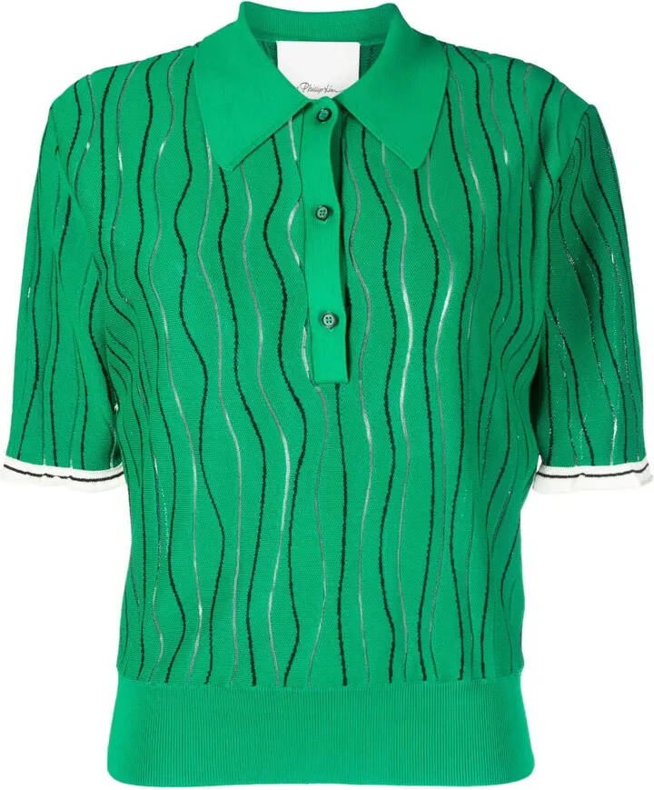 Stripe-Detail Polo Shirt