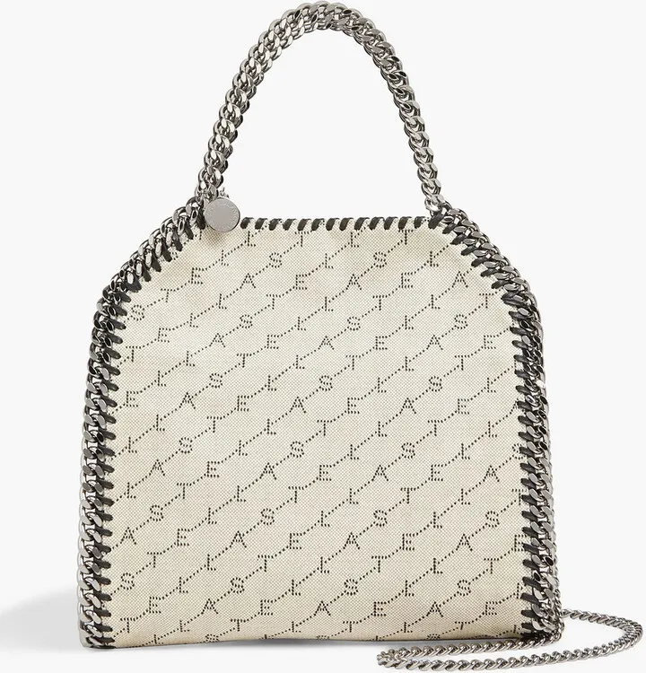 Falabella logo-jacquard shoulder bag