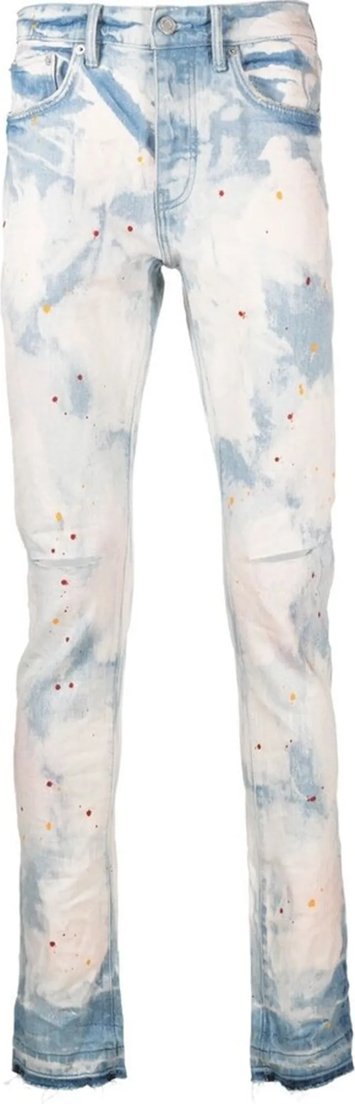 Light Faded Bleached Splatter jeans