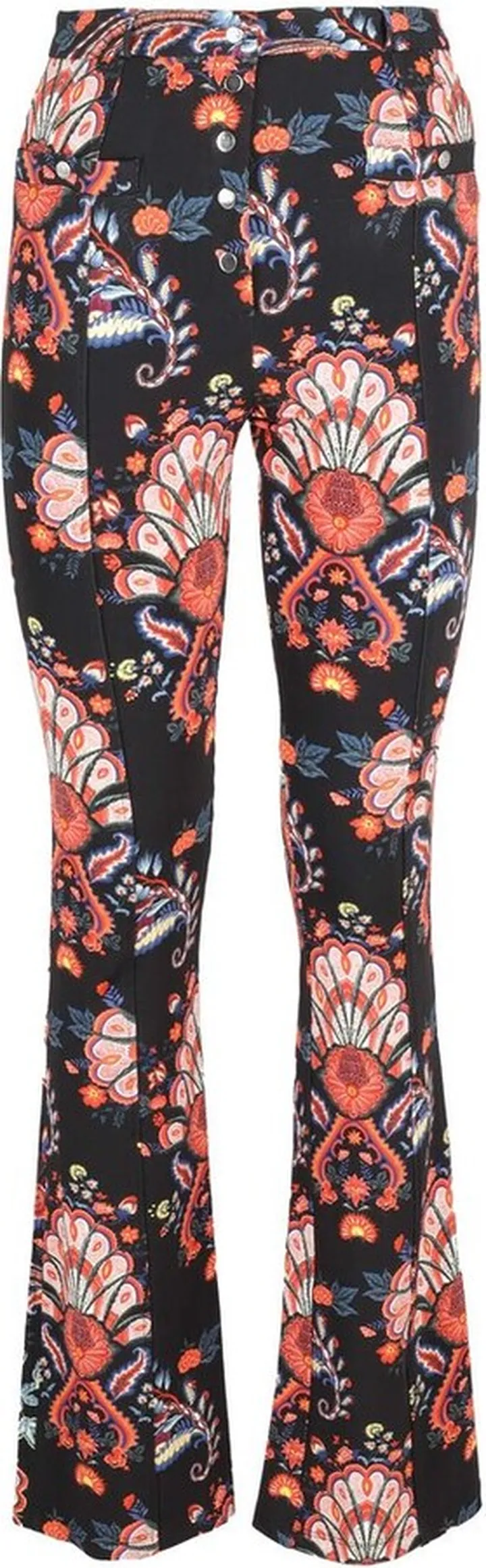 Paco Rabanne Floral-Printed Straight-Leg Trousers