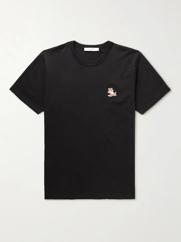Logo-Appliquéd Cotton-Jersey T-Shirt