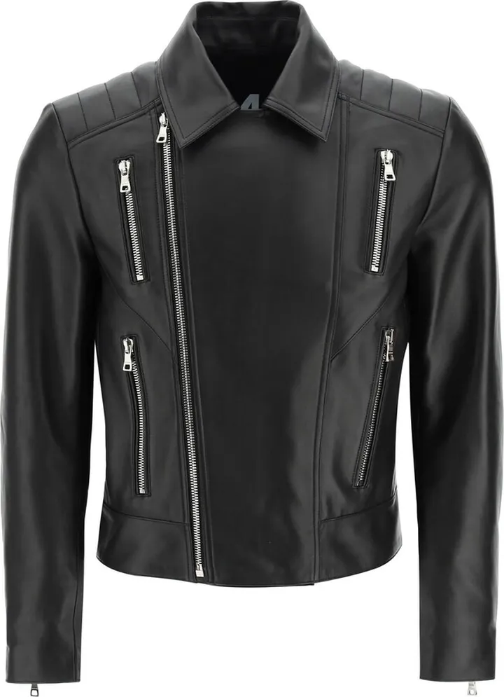Balmain Leather Biker Jacket