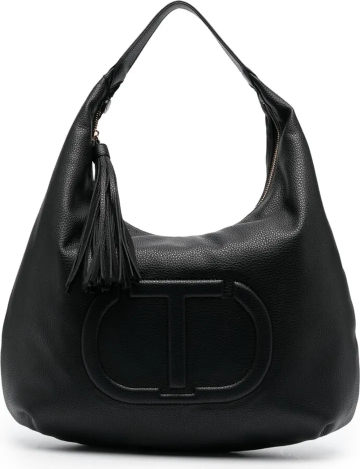 Logo-Embossed Tassel-Detail Tote Bag