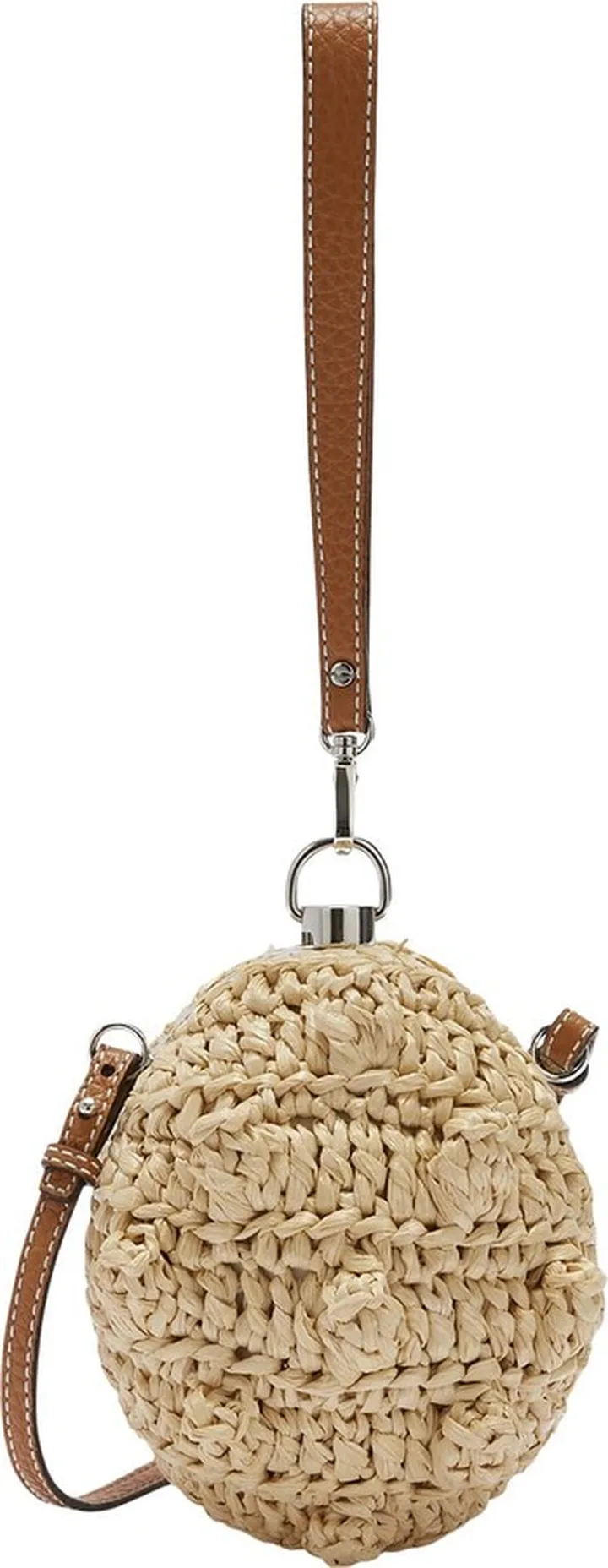 Beige Rafia Boom Boom Bag