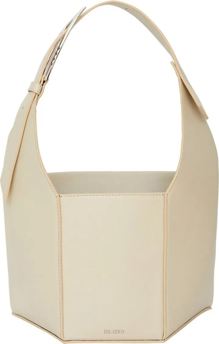 The Attico Panelled Logo Stamp Tote Bag