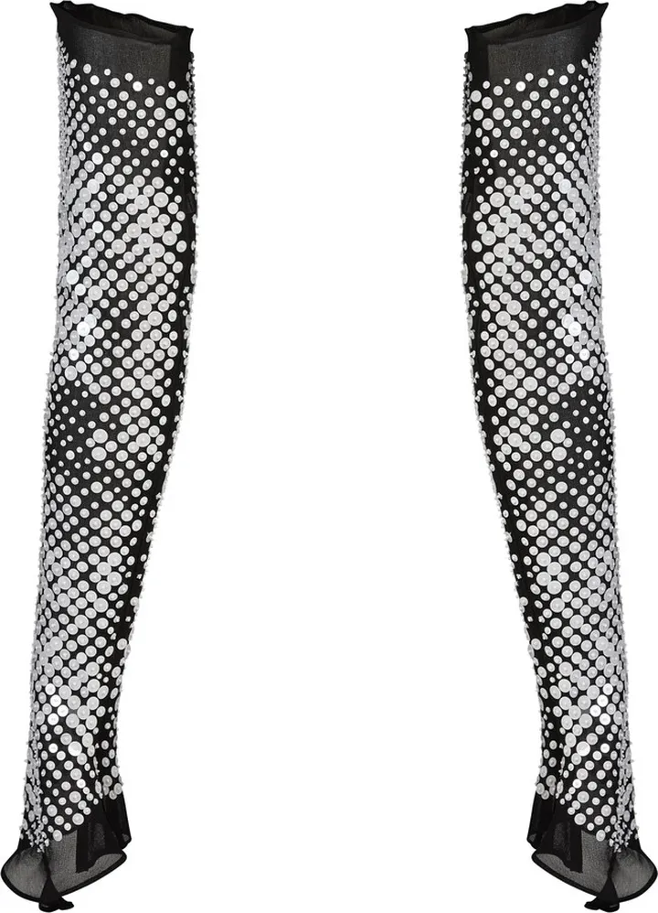 Women's Jonquil Sequin Silk Gloves
