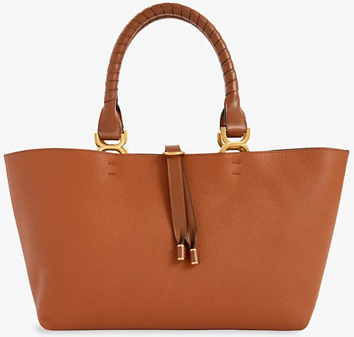 Womens Tan Marcie Medium Leather Tote bag