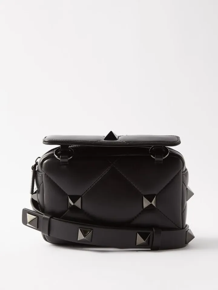 Roman Stud Leather Cross-body Bag