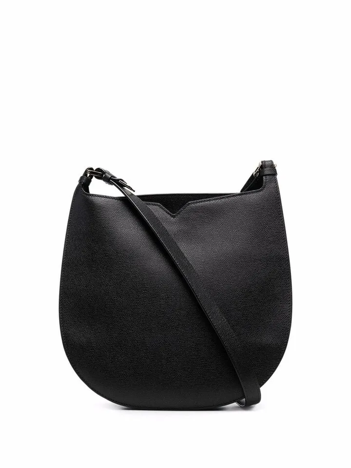 Rounded Leather Crossbody Bag