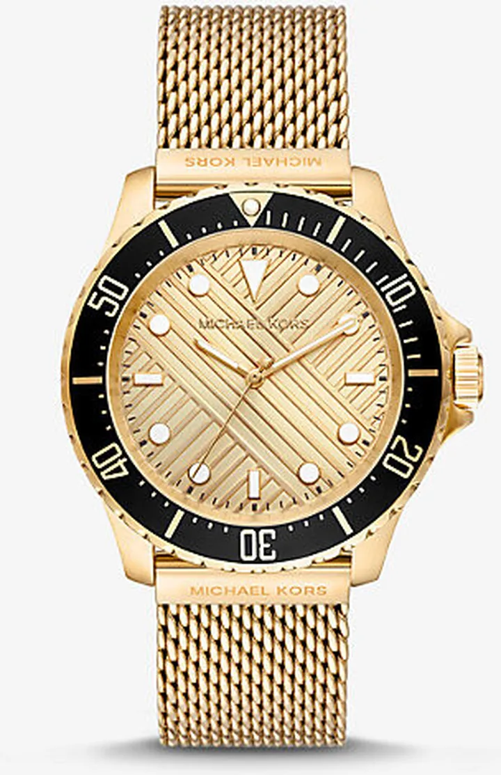 Oversized Slim Everest Gold-Tone Mesh Watch