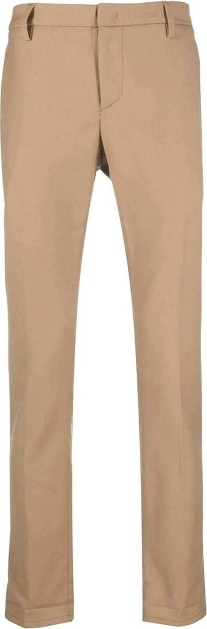 Mid-Rise Slim-Fit Trousers