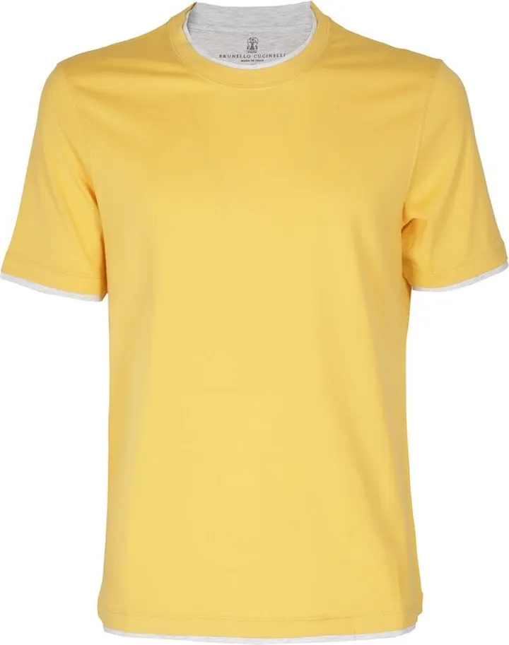 Brunello Cucinelli Straight Hem Crewneck T-Shirt