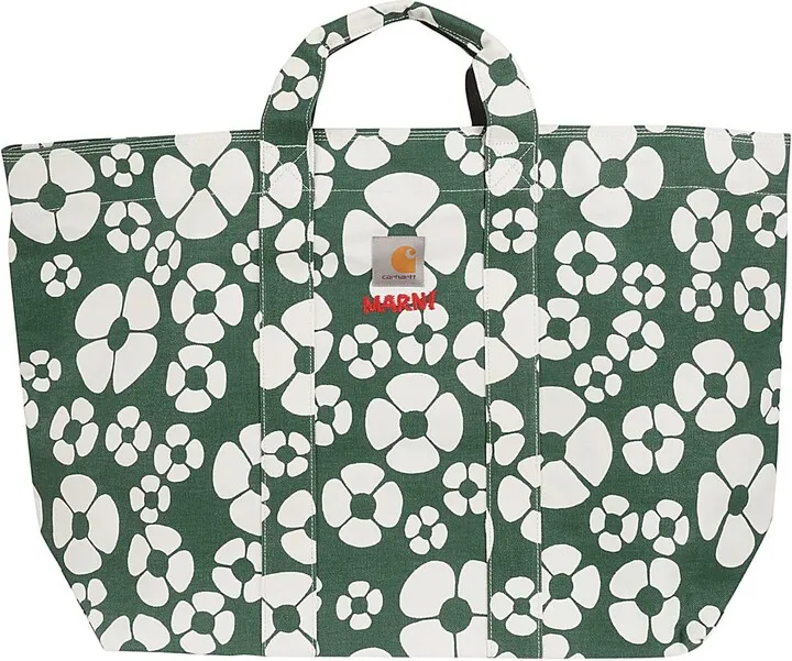 Logo Patch Floral Tote