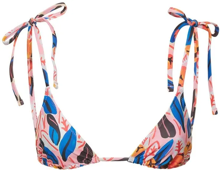 The Parker printed bikini top