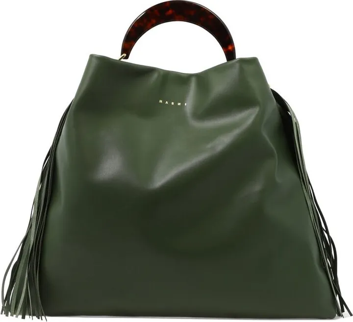 Marni Venice Fringe Detailed Medium Tote Bag