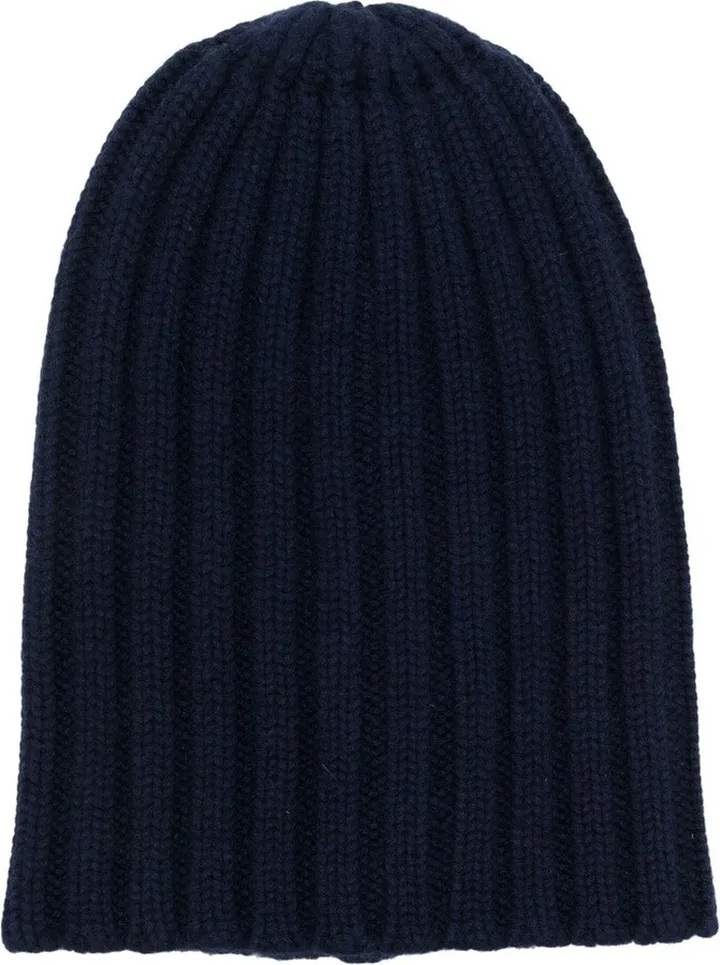 Ribbed Cashmere Beanie