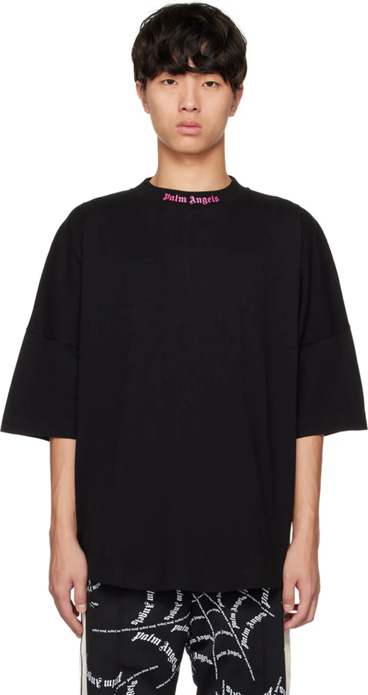 Palm Angels Black Oversized T-Shirt