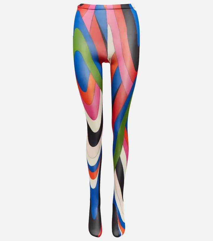 Printed tights