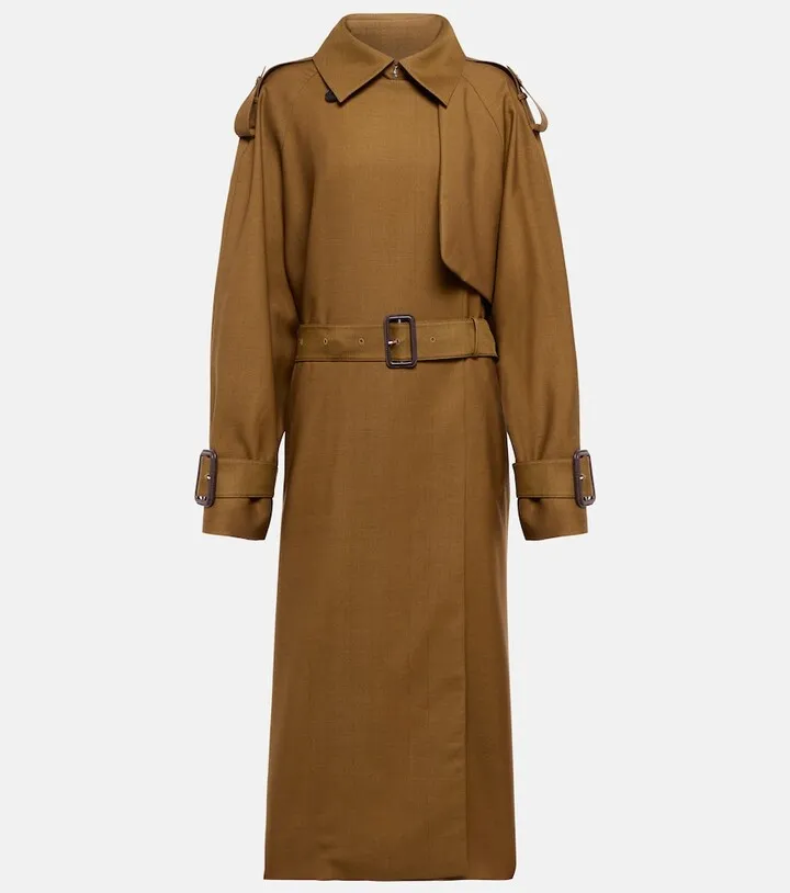 Yeli wool-blend trench coat