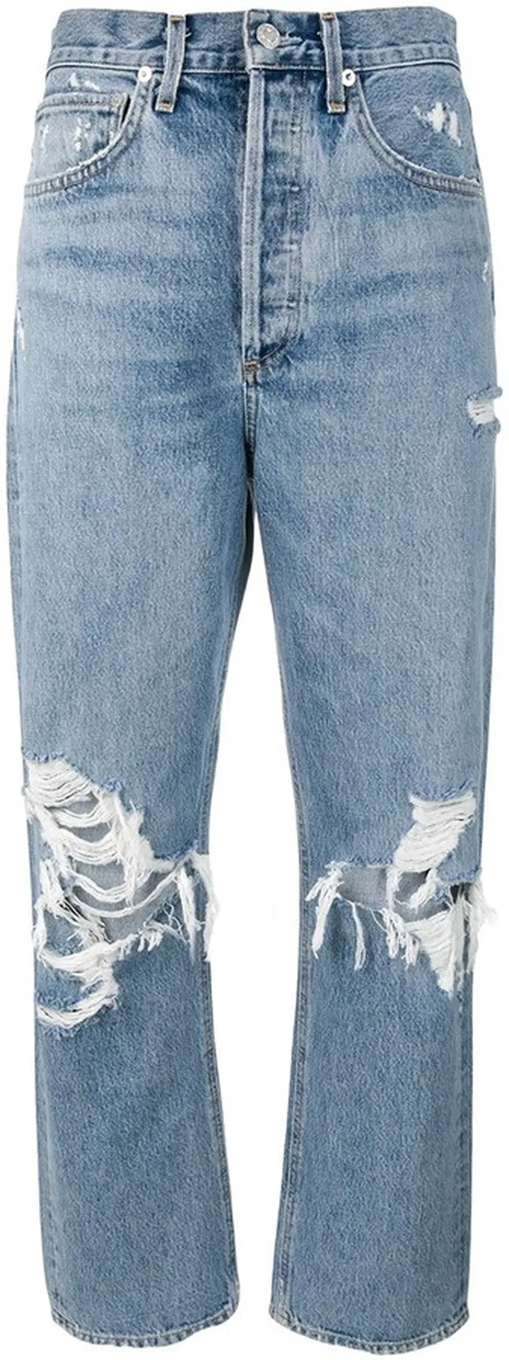 Distressed Mom Jeans