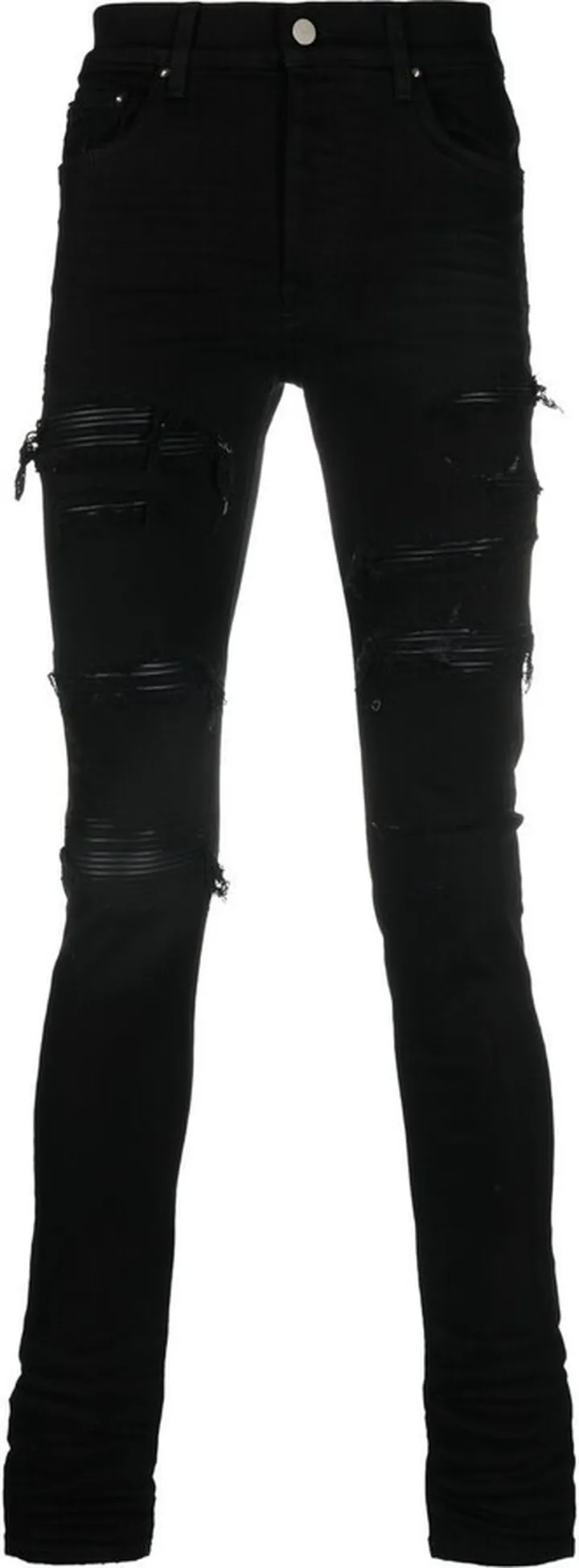 Black Thrasher Distressed Skinny Jeans