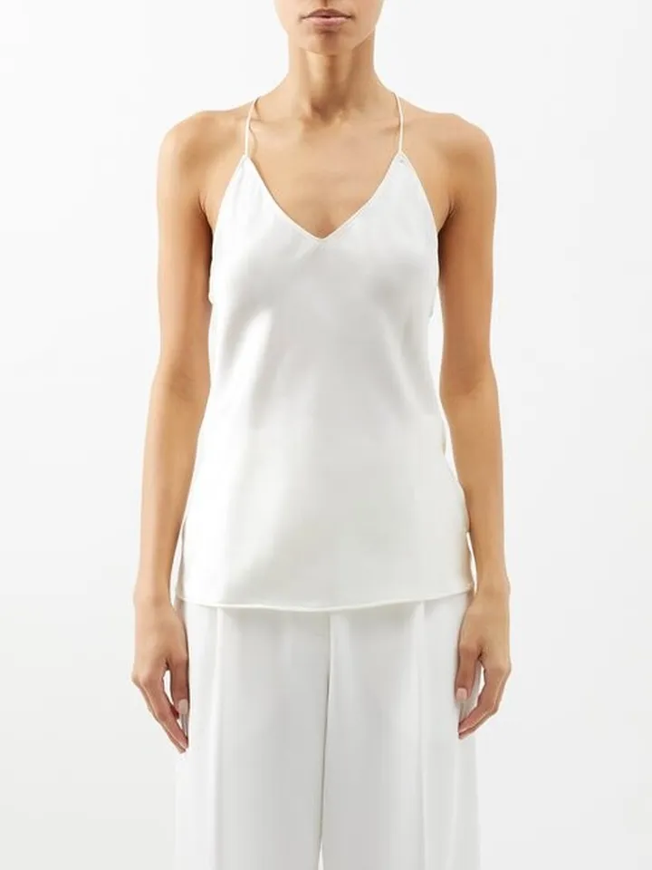 Desiree Silk-satin Cami Top